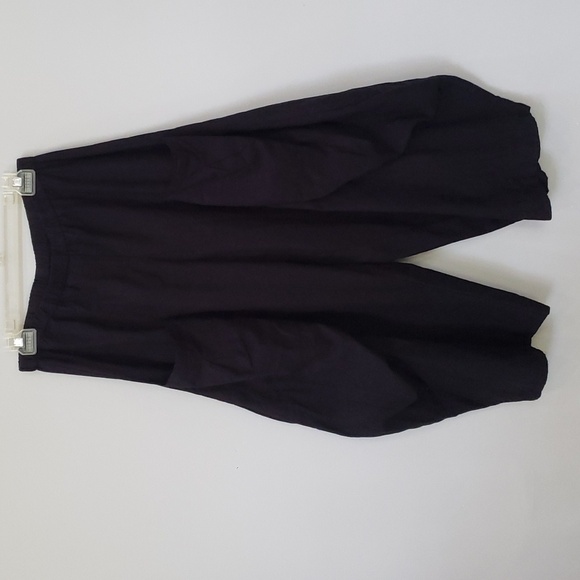 Eleven Stitch Design Double Pocket Harem Pants Womens M Black Artsy Whimsigoth - Picture 1 of 10